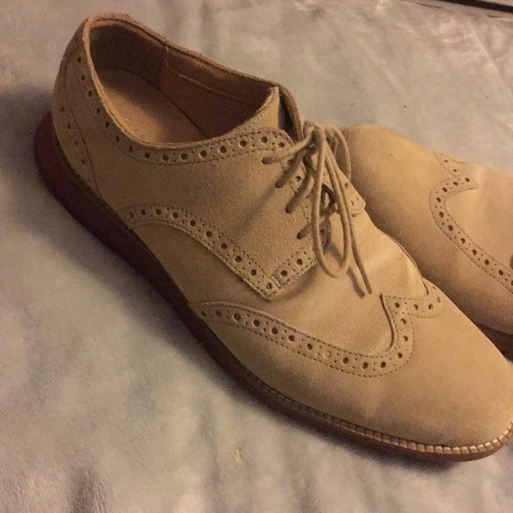 Cole Haan Mens suede oxford wing tip 8.5 - Picture 2 of 8